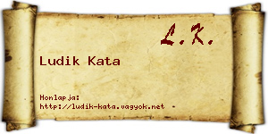 Ludik Kata névjegykártya